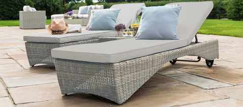 Maze Rattan Oxford Sunlounger Set