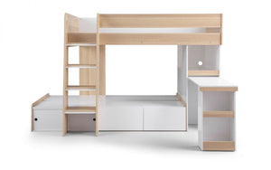 white oak bunk beds