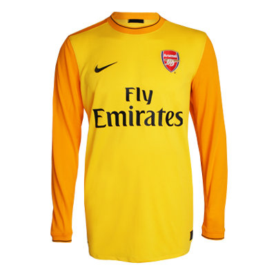 NIKE ARSENAL 2009 AWAY JERSEY YELLOW