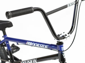 black and blue bmx bike