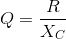 Equation for quality factor Q