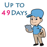Estimated shipping to USA up to 49 days