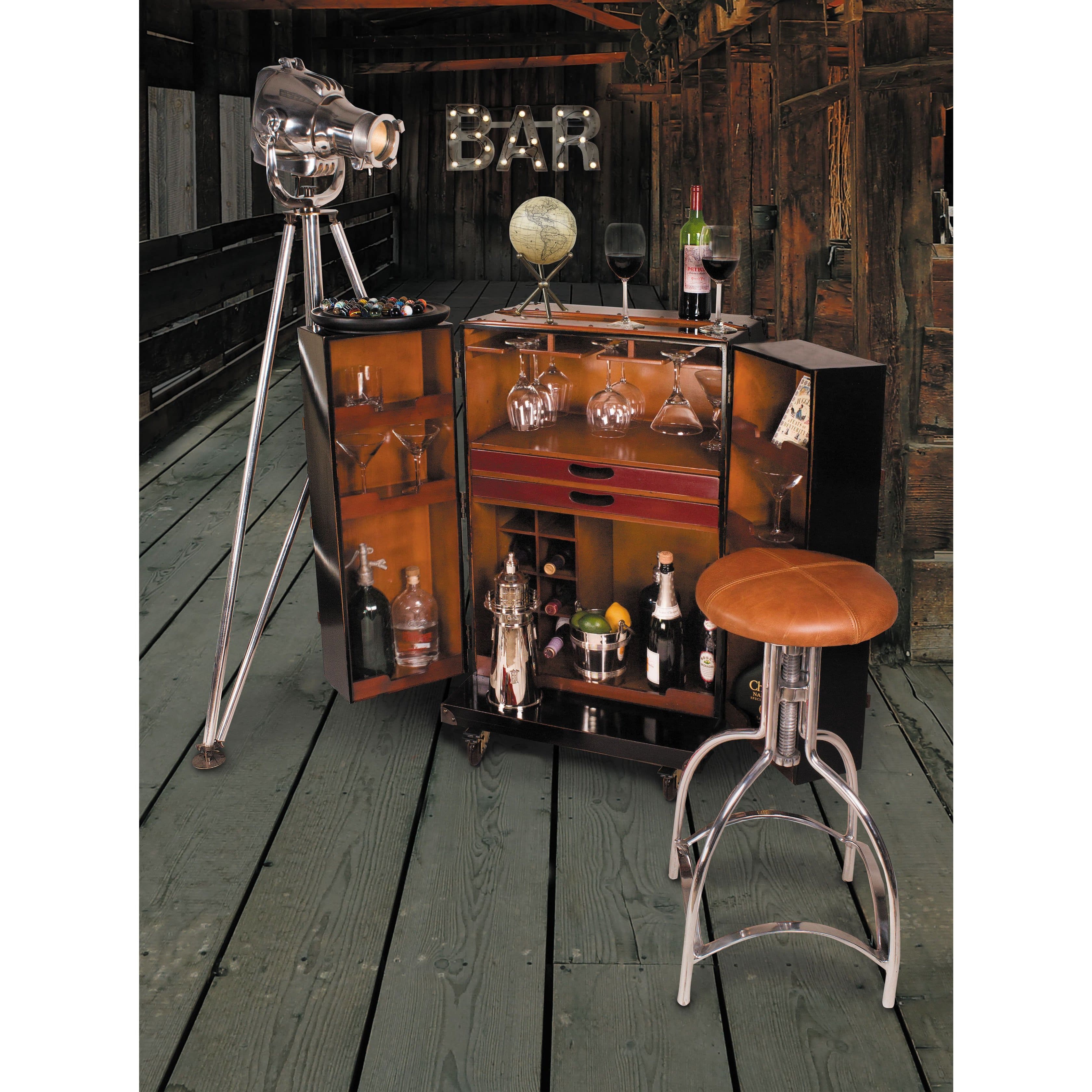 Authentic Models Polo Club Bar Black Buy Online Express Home Bars