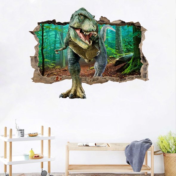 3D Jurassic Park Dinosaur Wall Sticker Decal – Love A Lotter, by GILOVERY LLC