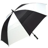 ShedRain - Windjammer 62" Manual Open Golf WindProof Umbrella - Black and White