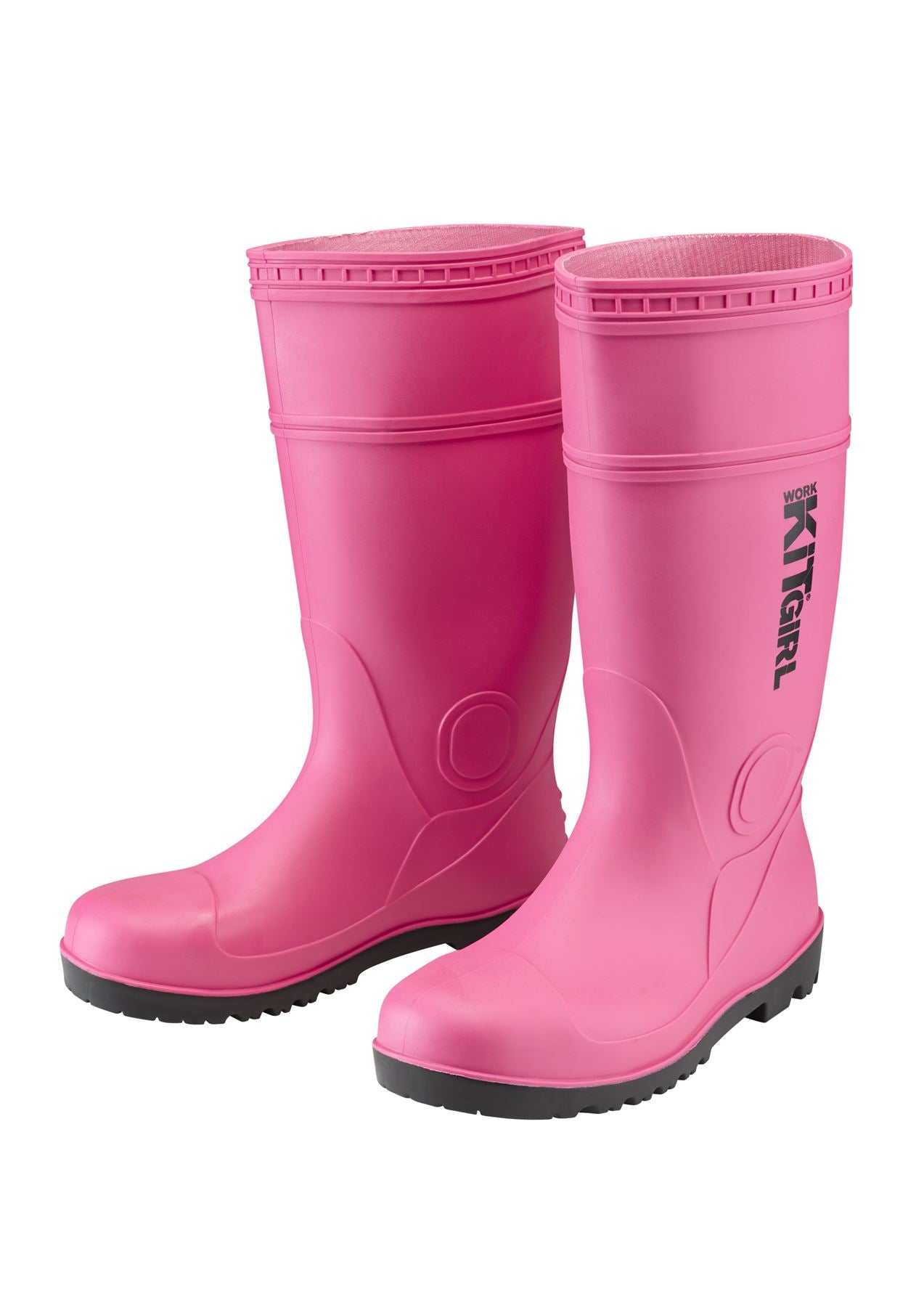 ladies pink work boots