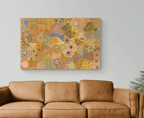 Grandmother's Country aboriginal painting by Michelle Possum Nungurrayi