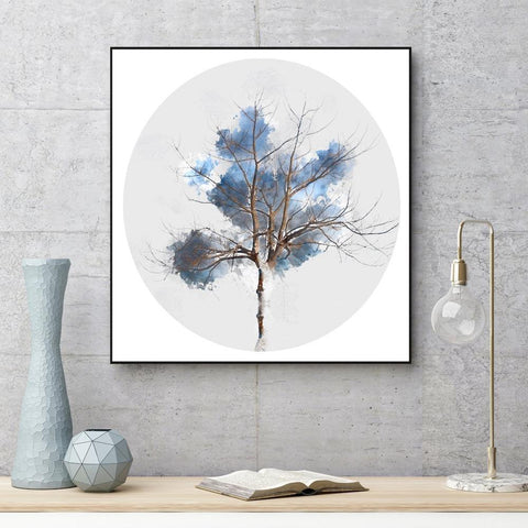 Brown Bare Branches, Tree Painting 