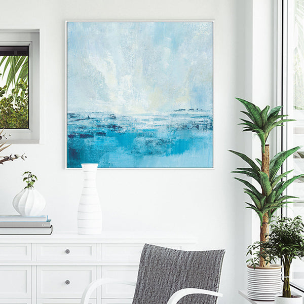 Coastal View I Aqua Art Print