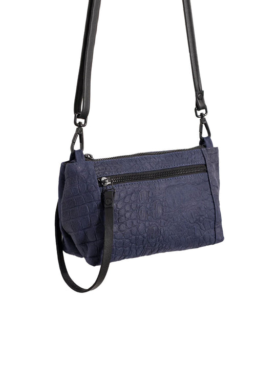 Snap Closure Woven Crossbody Purse