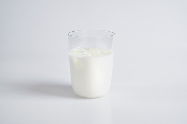 a glass of milk