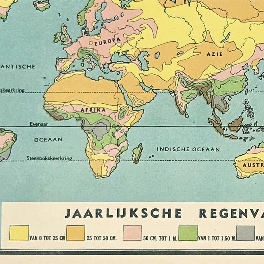 Geldschieter magnetron Vlucht Wereldkaart - Neerslag & Klimaat anno 1939 – World of Maps & Travel