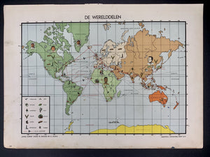 bad inkomen Transplanteren Wereldkaart - Werelddelen - 1951 – World of Maps & Travel