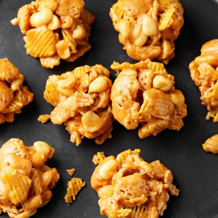 Closeup image of Peanut Butter Cereal Clusters. Photo by Taste of Home