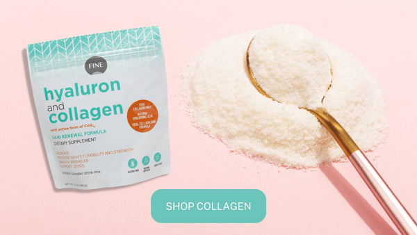 shop for marine collagen and hyaluronic acid powder supplement