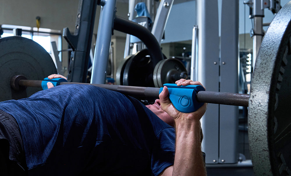 This combination will maximize strength and hypertrophy by reducing hand fatigue.