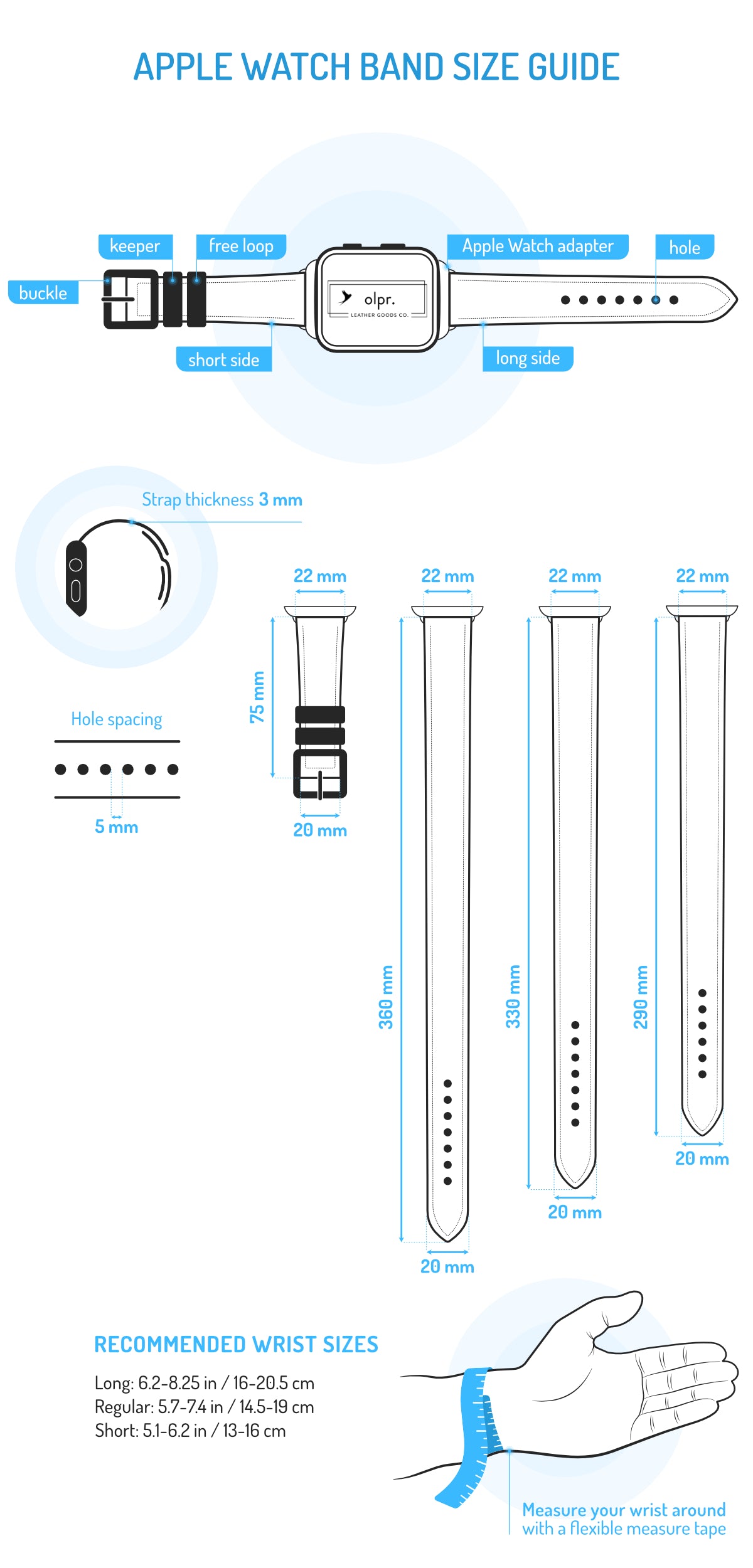 Apple Watch Band Size Chart Printable