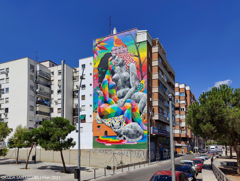 Okuda San Miguel Madrid Mural