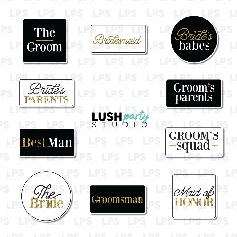 WEDDING ENTOURAGE SET
