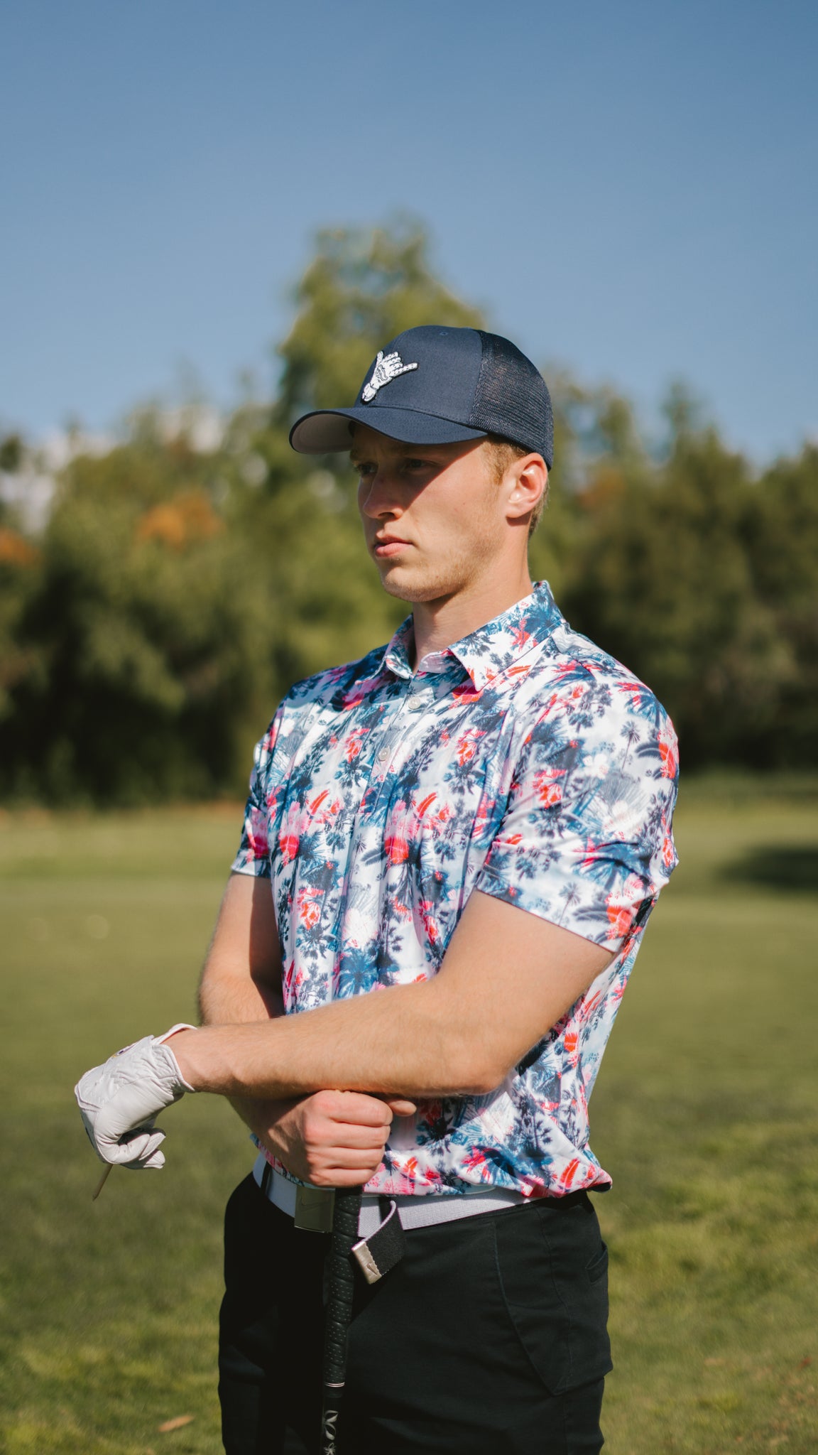 aloha golf shirt