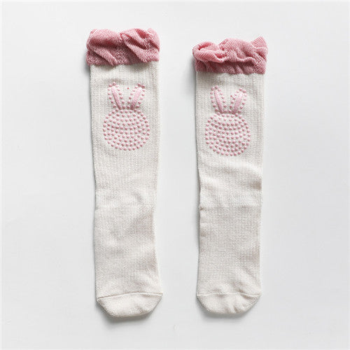 lawadka Baby Girls Socks Bow Cotton Summer Mesh Baby Knee Socks - Baby Girls Infant Non-slip Long Baby Socks
