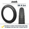 Curb Monkey 20" x 2.4" Tire Repair Kit Black/Silver - 1 pack