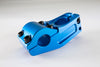 ezra top load stem matte blue anodized professional bmx stem