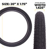 E304 20" Tire & Tube Kit Black - 1 pack