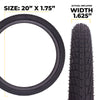 E304 20" Tire Kit Black - 2 pack