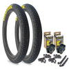 Throttle 20" x 2.3" Tire and Tube Repair Kit Black/Yellow - 2 pack