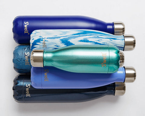 narrow collective's ethical holiday gift guide - blue swell water bottles