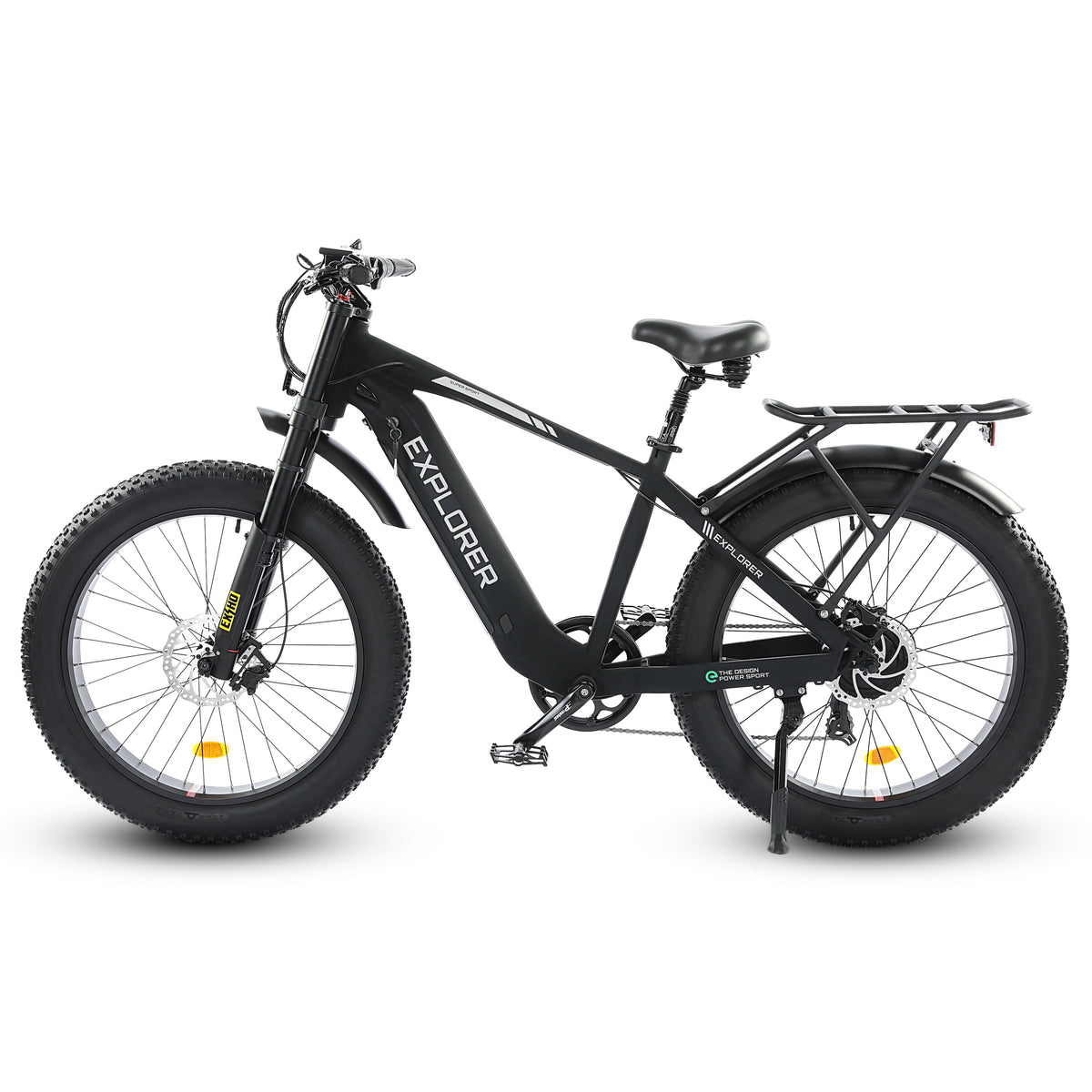Ecotric Explorer 26 inches 48V Fat Tire Electric Bike with Rear Rack ...