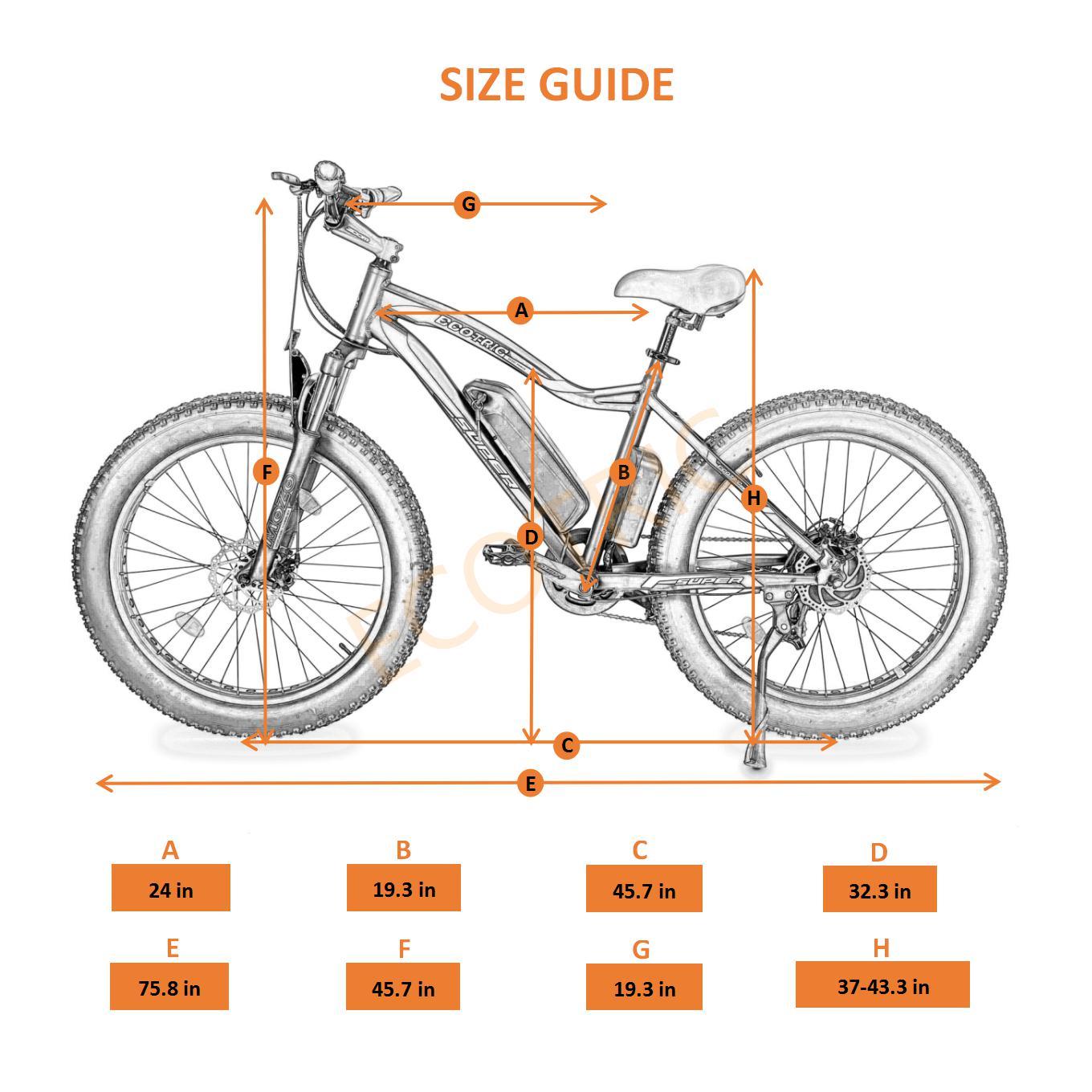 E-Bike Size Guide – Old Blue