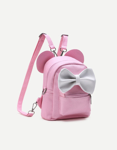 Backpack With Contrast Bow