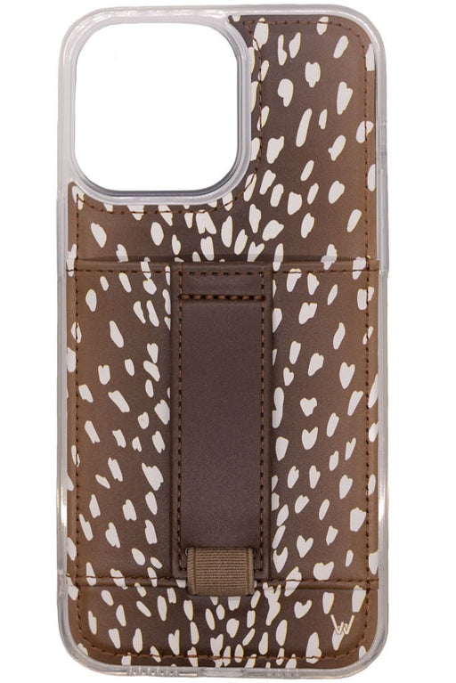 Brown Leopard Wrist Lanyard — Walli Cases