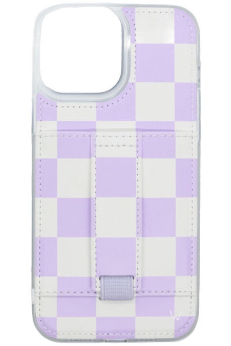Keychain Pouch Checkered Purple & White – Farmhouse Market TX