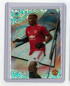 Paul Pogba 2020-21 Topps Finest UEFA Champions Speckle Refractor #34 League /125