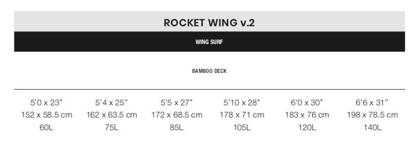 2020 F-ONE Rocket Wing V2