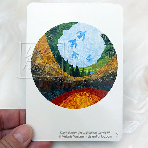 Deep Breath Art & Wisdom Cards, card #7, Belonging