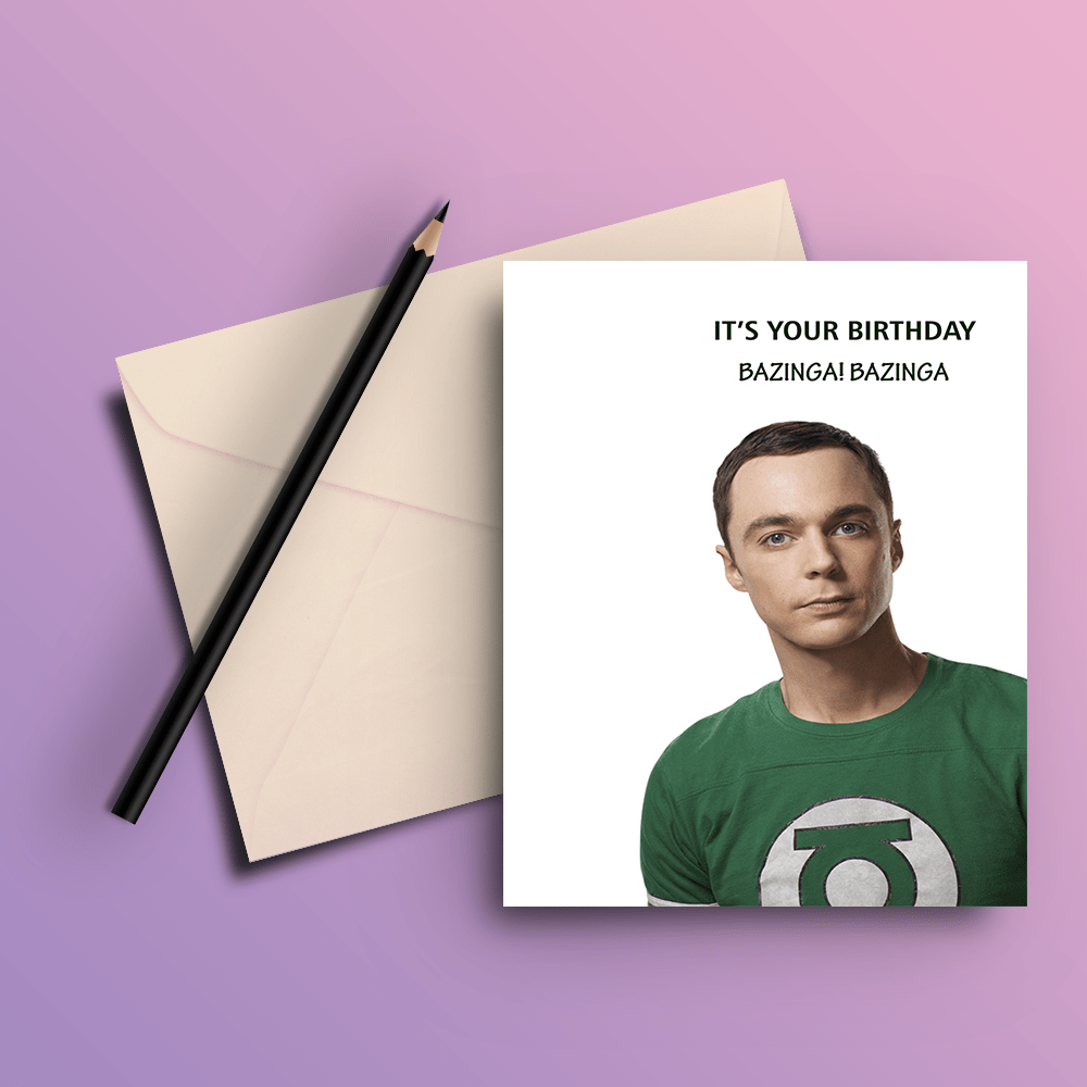 Buy Its Your Birthday Bazinga The Big Bang Theory Greeting Card The Peppy Store 