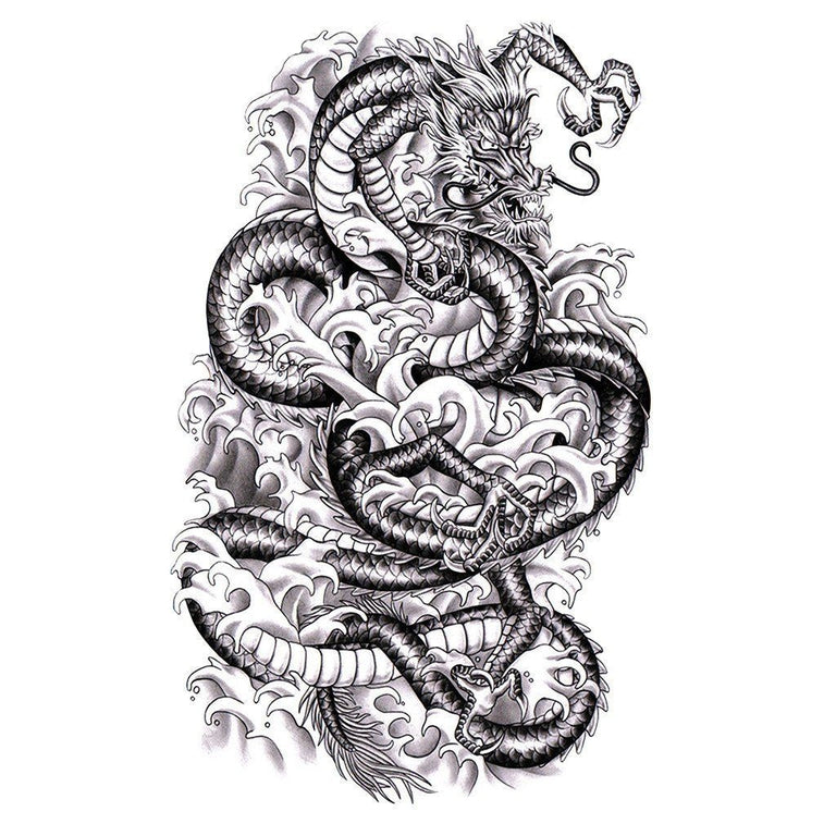 dragon black tattoo design  Clip Art Library