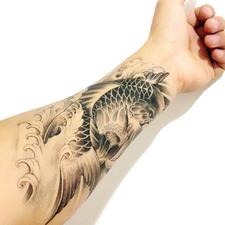 JAPANESE KOI FISH COLORED DESIGN  FOREARM SLEEVE TATTOOS IDEAS  YouTube