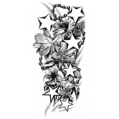 Star Flowers  ArtWear Tattoo