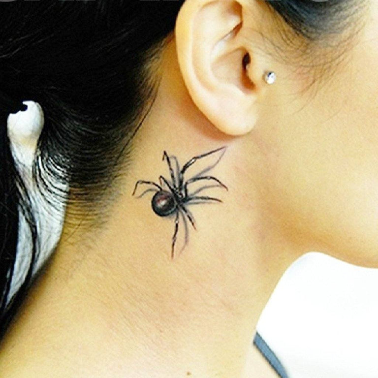 7showingcom  Black widow tattoo Neck tattoos women Picture tattoos