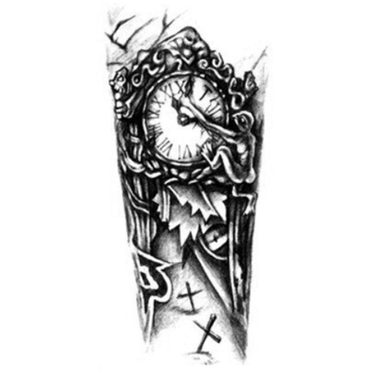 Buy Pocket Watch and Roses Tattoo Designs Tattoo Flash Sheet Online in  India  Etsy