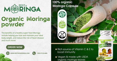 organic moringa powder