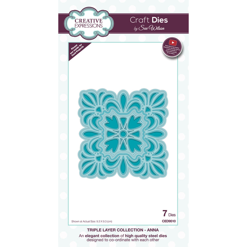 Sue Wilson Dies - Triple Layer Collection - Anna - CED9510 - Crafts 4 Less