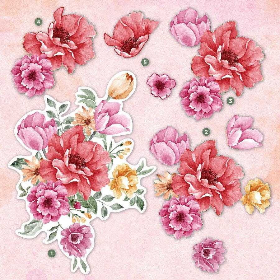 Crafters Companion Floral Decoupage Dies - Crafts 4 Less