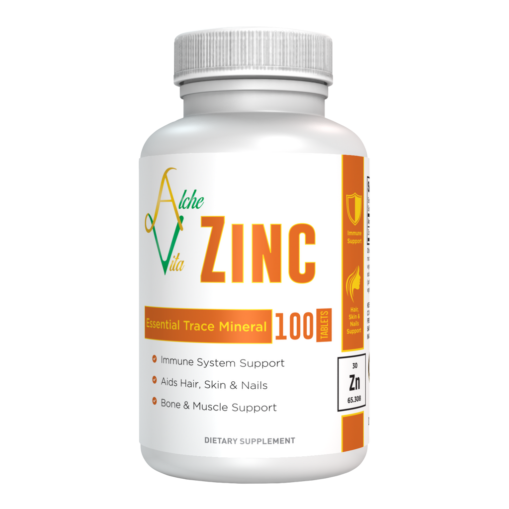 Zinc 50mg - Essential Trace Mineral (100 tablets) – AlcheVita