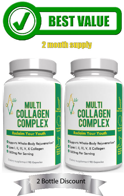 Multi-Collagen Capsules - 2 Pack Deal (Collagen Types I, II, III, V & X)